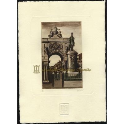 Arco Triunfal y Estatua de D. José I en la praça do comercio